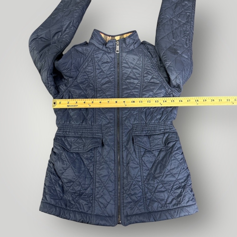 Burberry Navy Quilted Kids Jacket - Picture 7 of 11